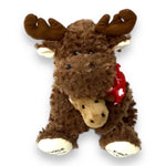 Moose Hugging Baby Moose w/ Maple Leaf Scarf Around the Neck 10” | Adorable Playtime Sitting Moose Plush Toy | Cute Wild Life Cuddle Gift | Super Soft Plush Animal Toy. Moose Hug from Canada