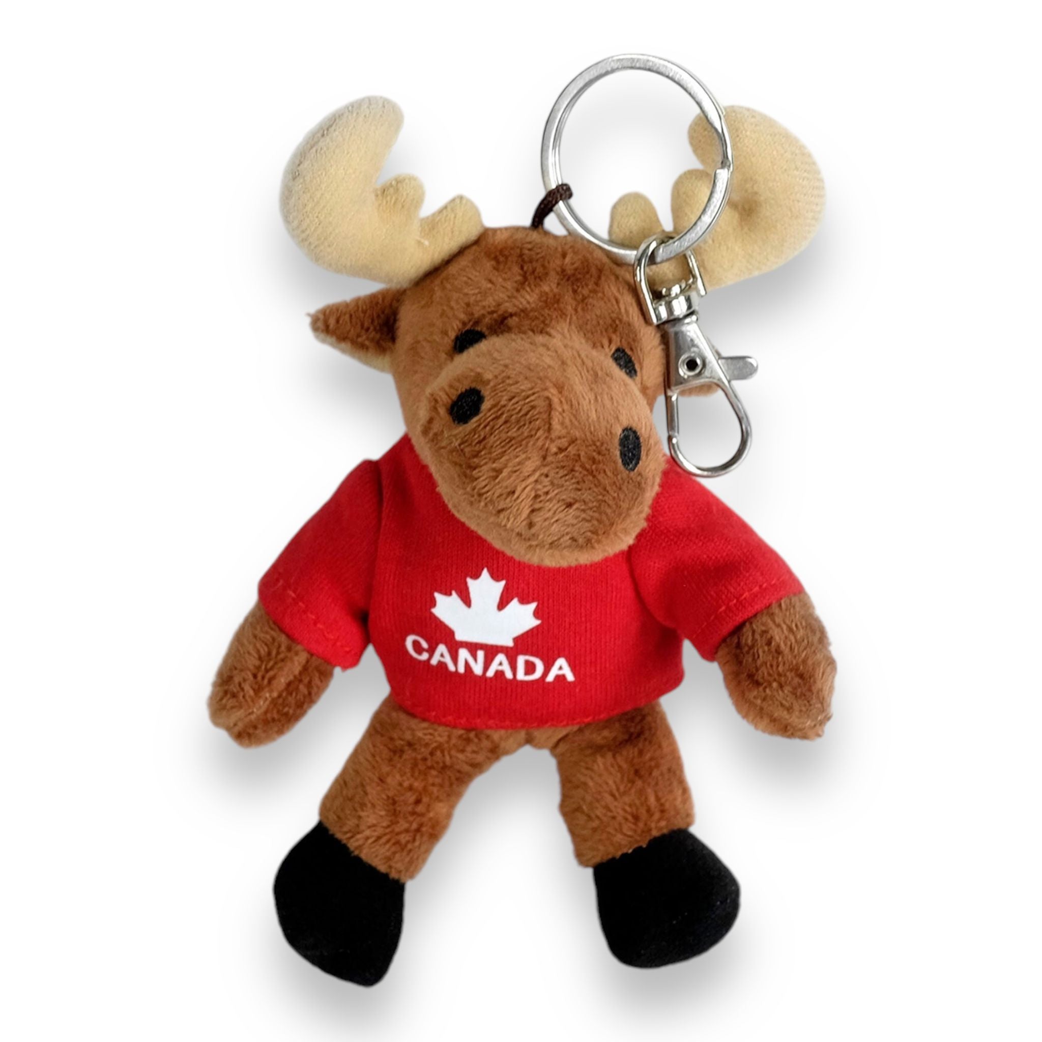 Moose Plush 4" CANADA KEYCHAIN ZIPPER PULL