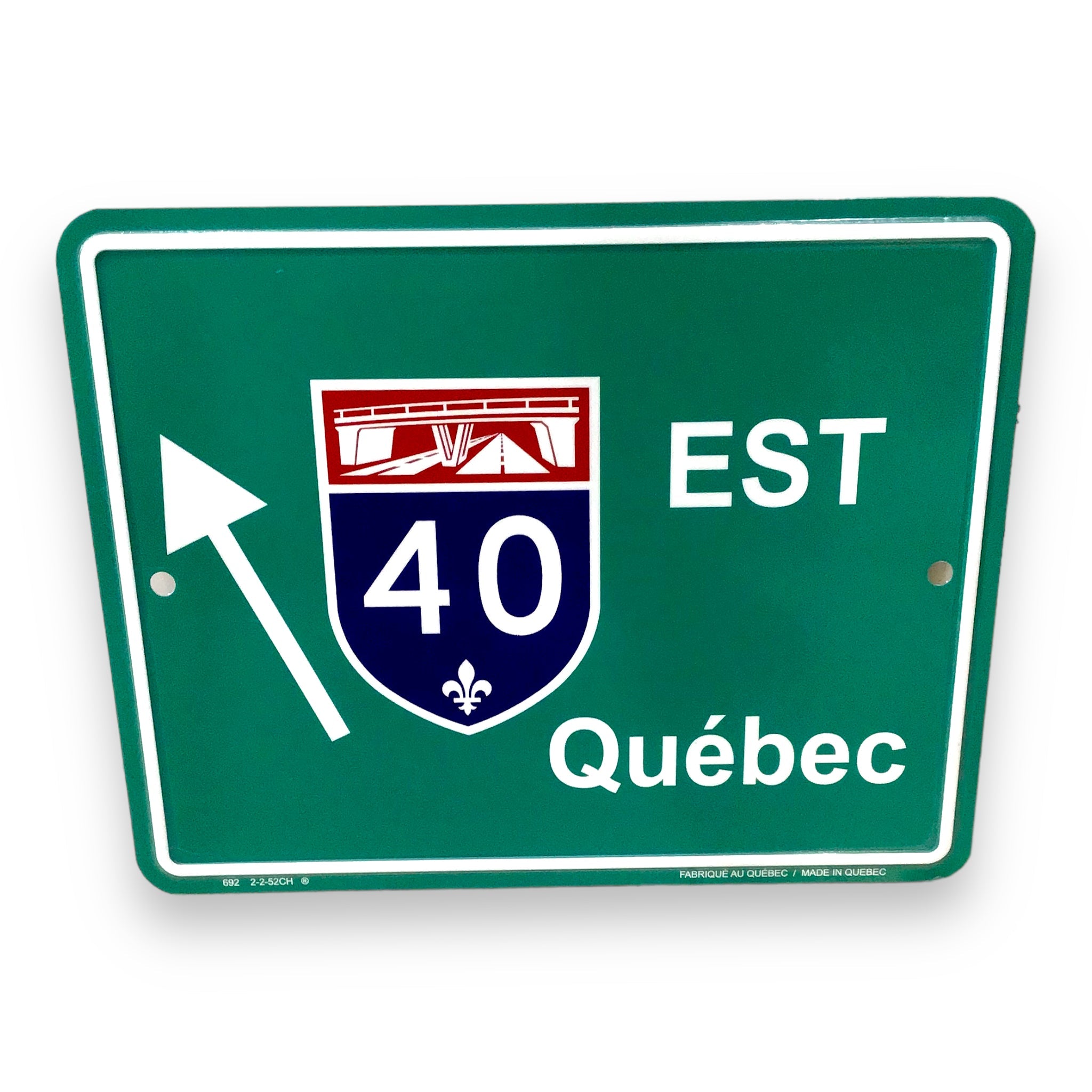 Quebec Route 40 EST Highway Marker Road Sign 9 x7 Souvenir Collection Plaque