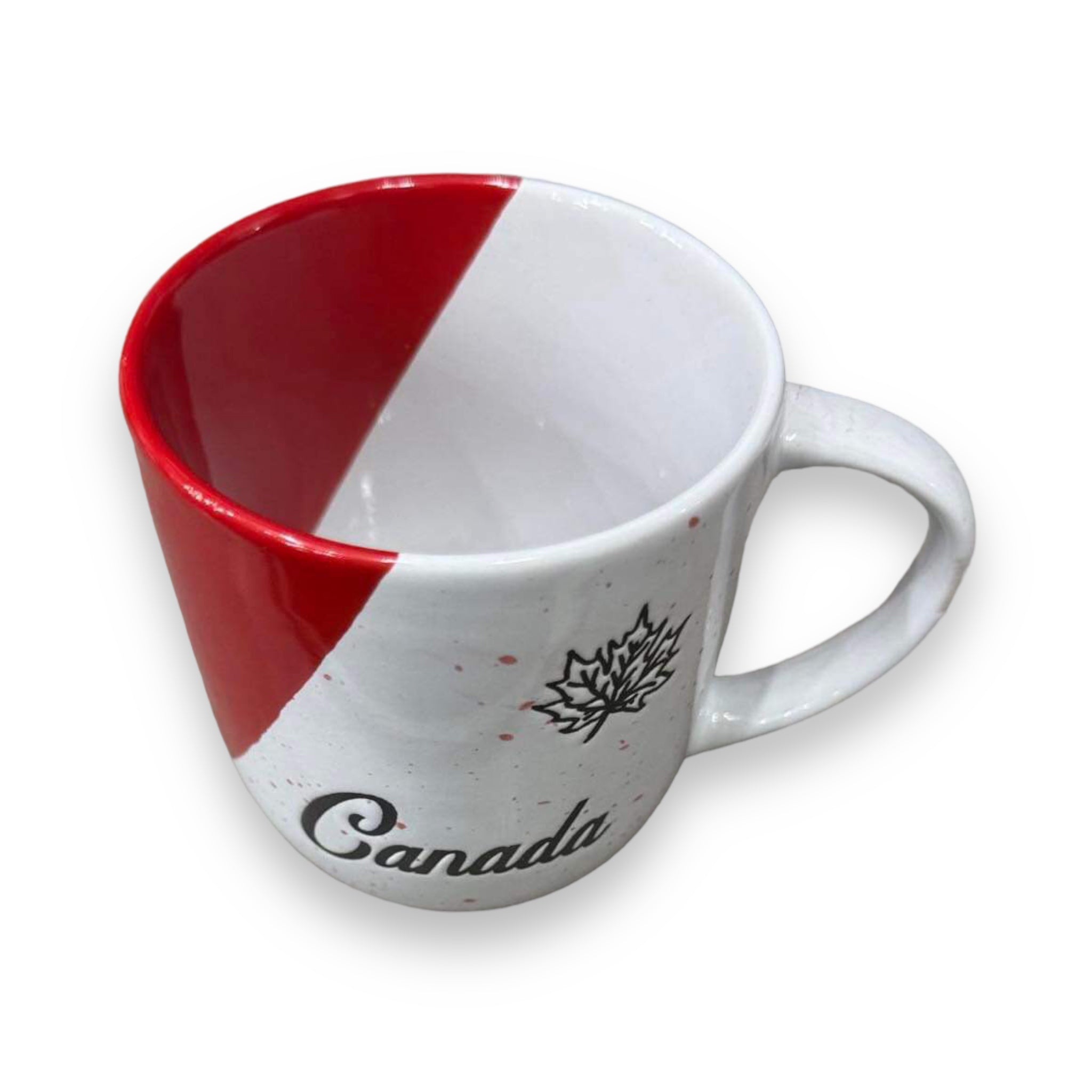 RED WHITE 10oz CANADA COFFEE MUG