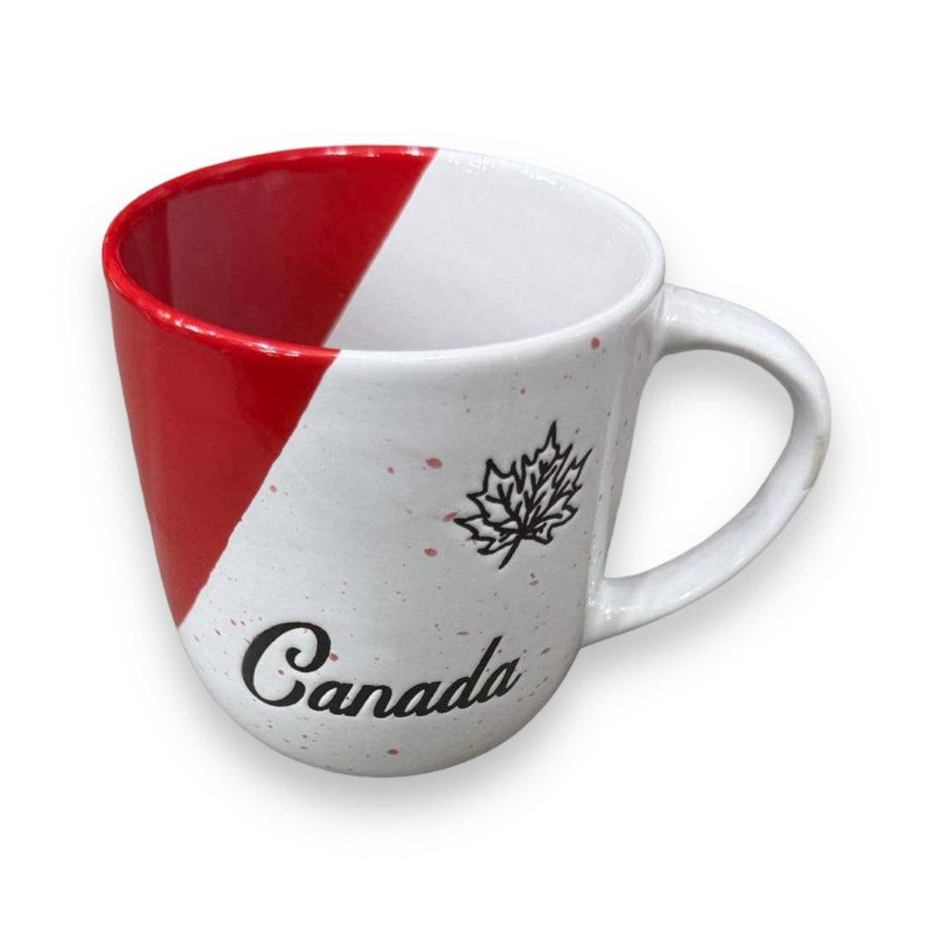 RED WHITE 10oz CANADA COFFEE MUG