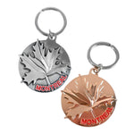 ROUND MONTRÉAL KEYCHAIN - MAPLE LEAF