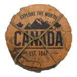 S/4 CANADA WOOD COASTERS