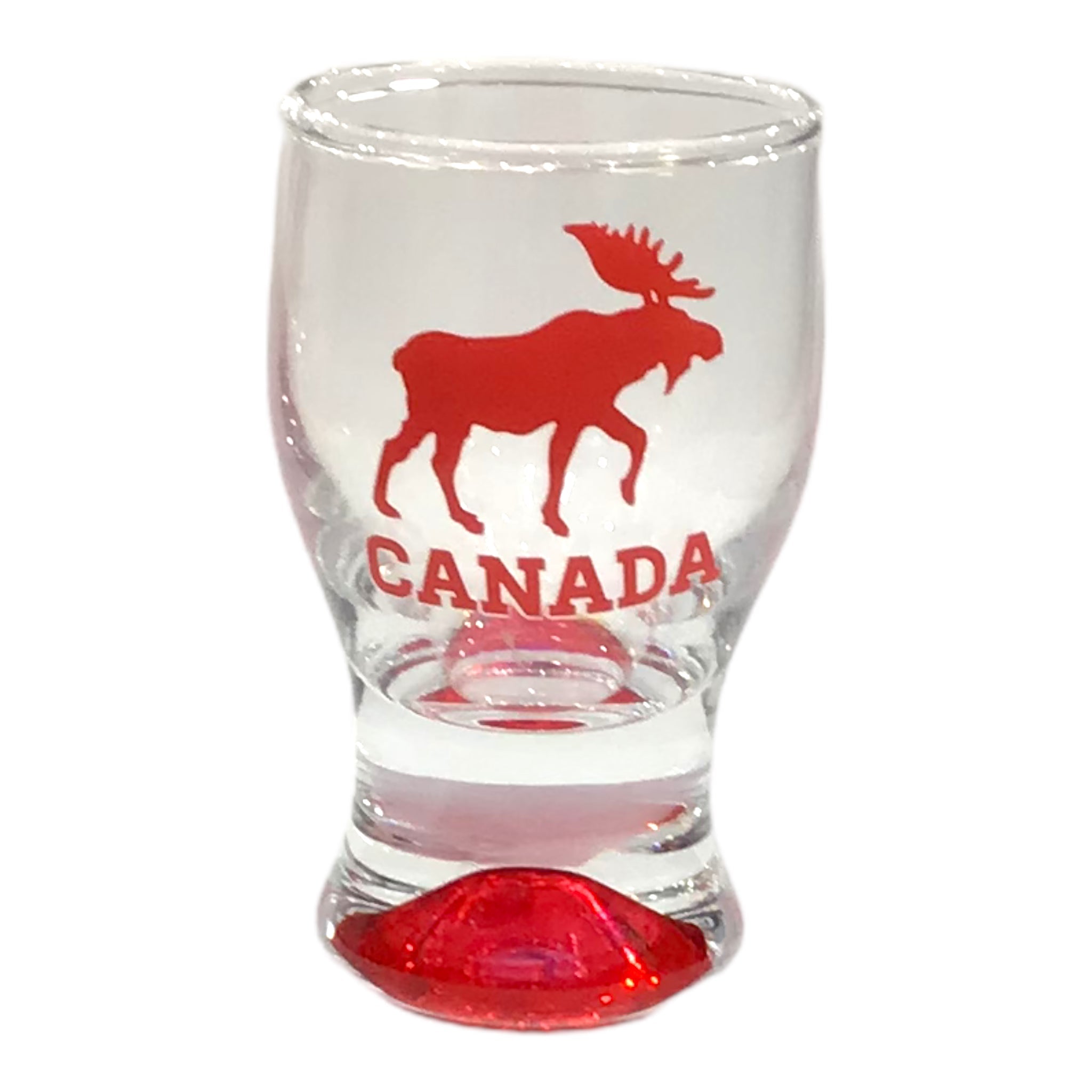 SHOT GLASS CANADA RED MOOSE
