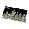 SILVER MAGNET - MONTREAL CITY SCENE SOLID METAL FRIDGE MAGNET