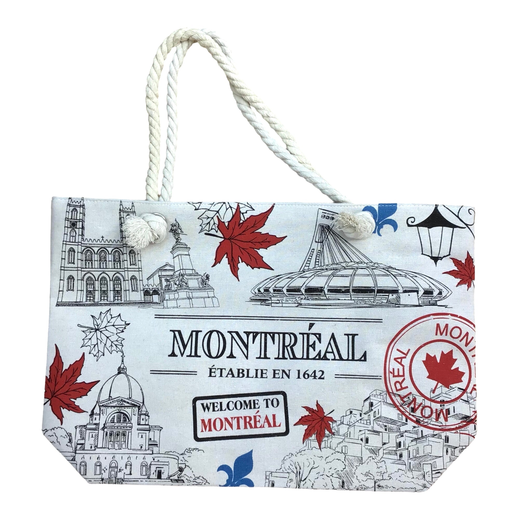 Shopping Bag Montreal Iconic Landmark Beach Bag