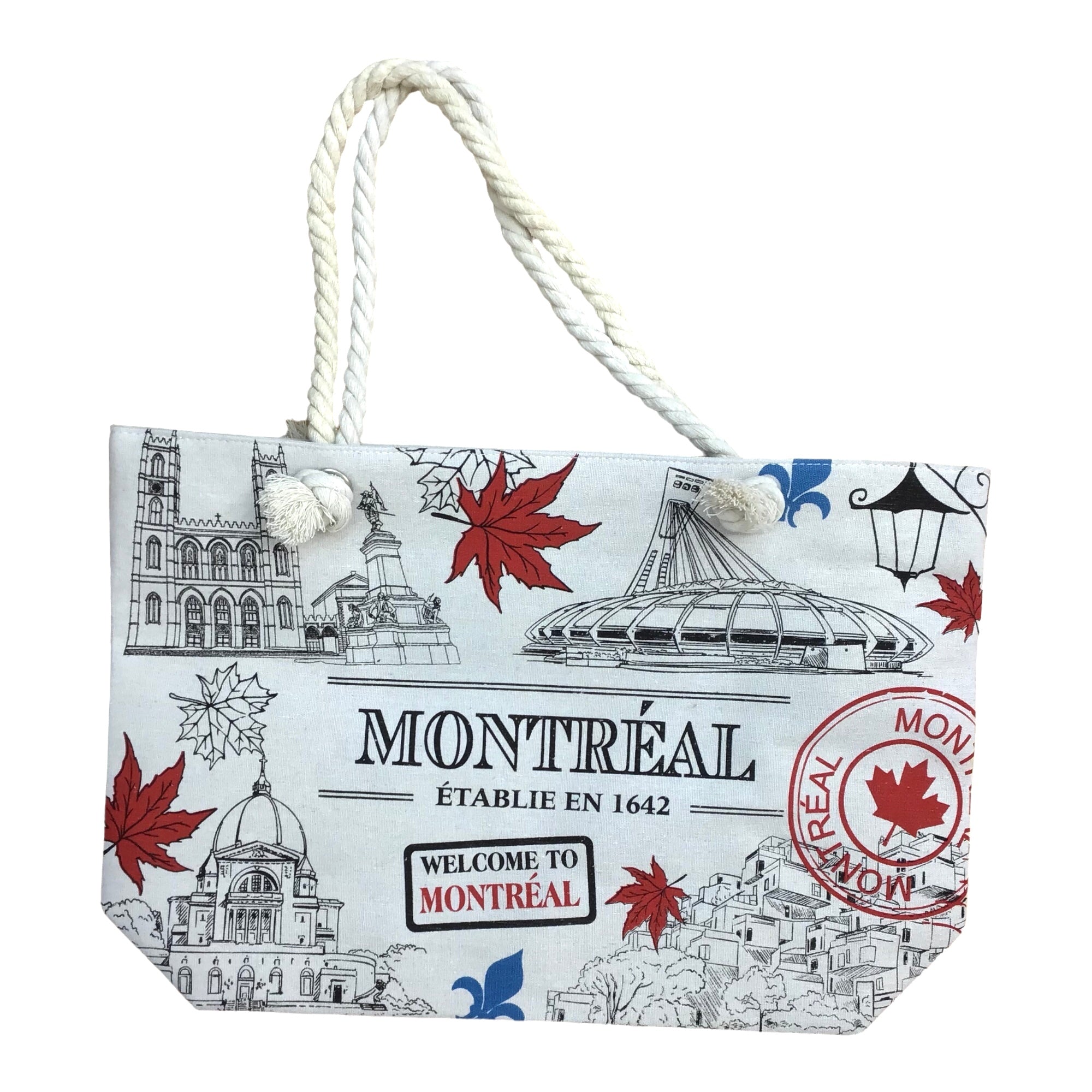 Shopping Bag Montreal Iconic Landmark Beach Bag