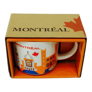 Starbucks Montreal You Are Here Collectible Coffee Tea Mug 14 oz Red Inside