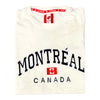 TEE MONTREAL CANADA EMBROIDERY T-SHIRT FOR MEN / WOMEN OFF-WHITE CREAM COLOUR UNISEX