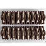 Turkey Hill's Chocolate Maple Cream Cookies (325g) are made in Canada.