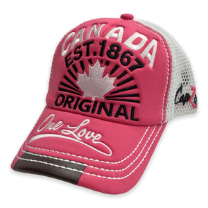 Baseball Cap Canada One Love Est. 1867 Original Adjustable Mesh Hat