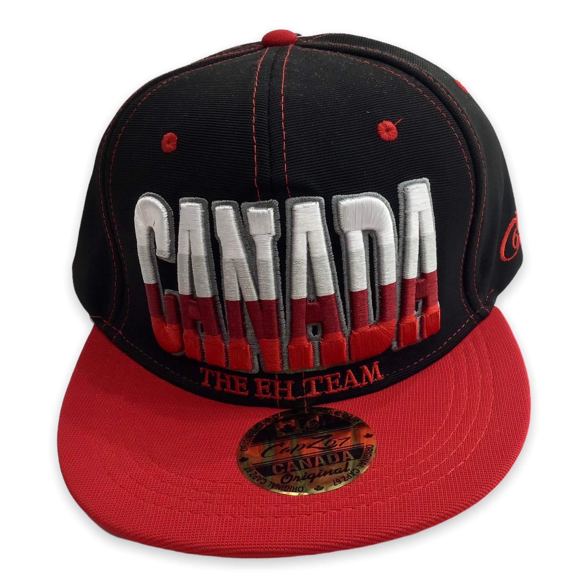 Baseball Cap - Canada The Eh Team Red and Black Hat