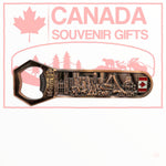Bottle Opener - Montreal Skyline Vintage Fridge Magnet - Metal