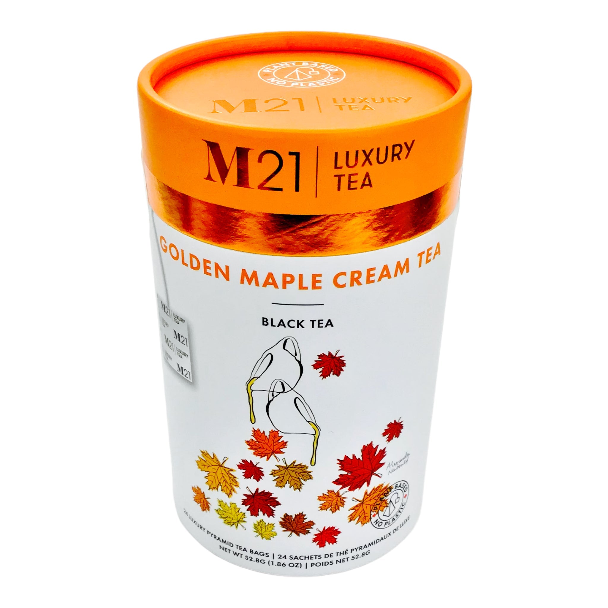 CANADA GOLDEN MAPLE CREAM TEA | M21 LUXURY TEA ( 24 TEA BAGS )