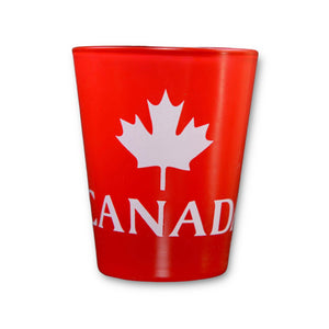 CANADA NEON RED SHOT GLASS