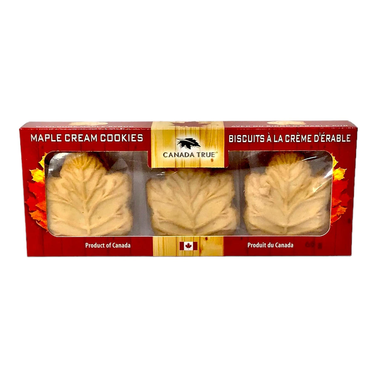 CANADA TRUE MAPLE SYRUP CREAM COOKIES 69g BOX