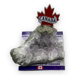 CANADIAN RED MAPLE LEAF FIGURINE AMETHYST SOUVENIR GIFT