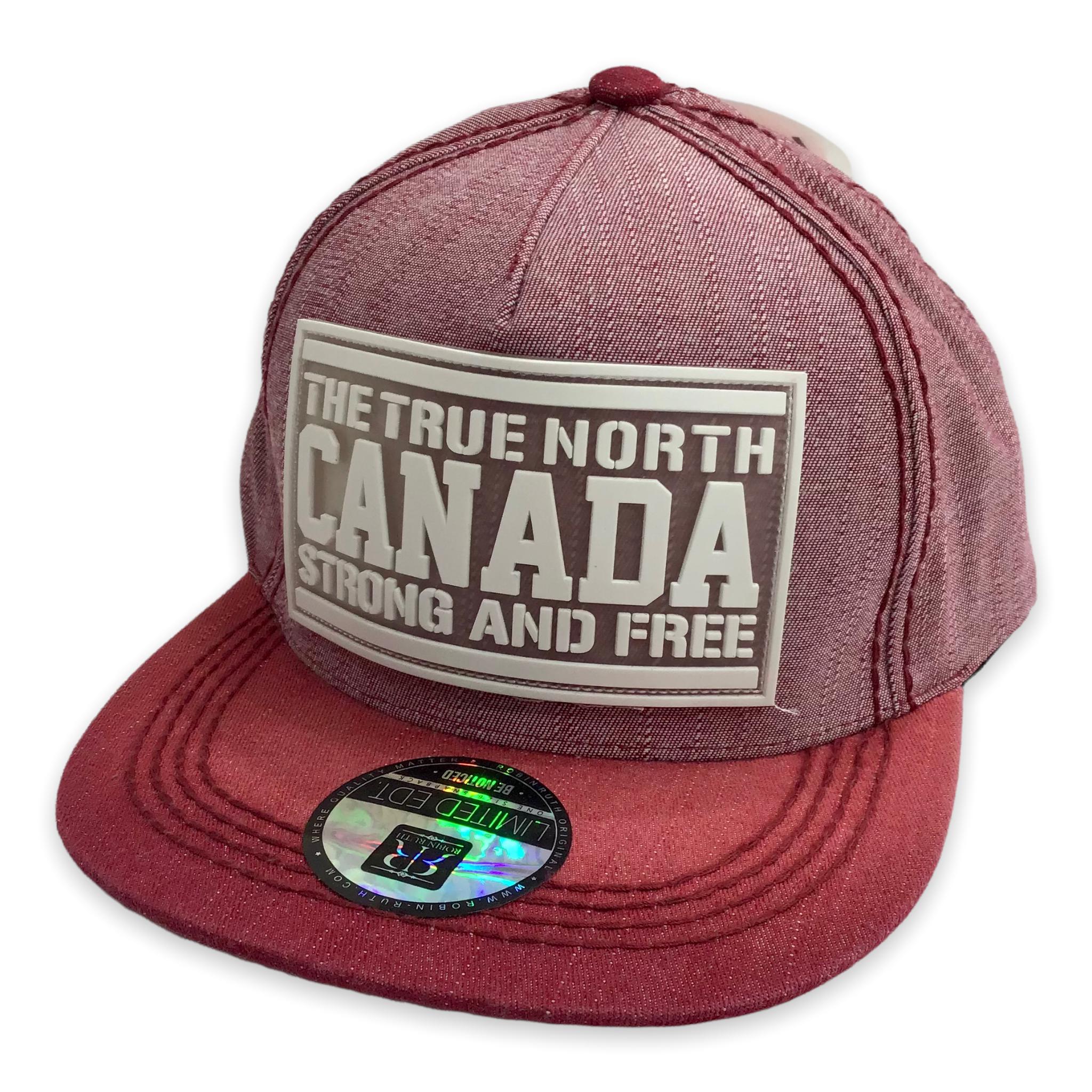 Canada Baseball Cap The True North Strong & Free Adjustable Hat