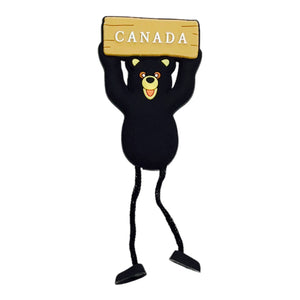 Canada Bear Magnet w/ Dangling Arms and Legs
