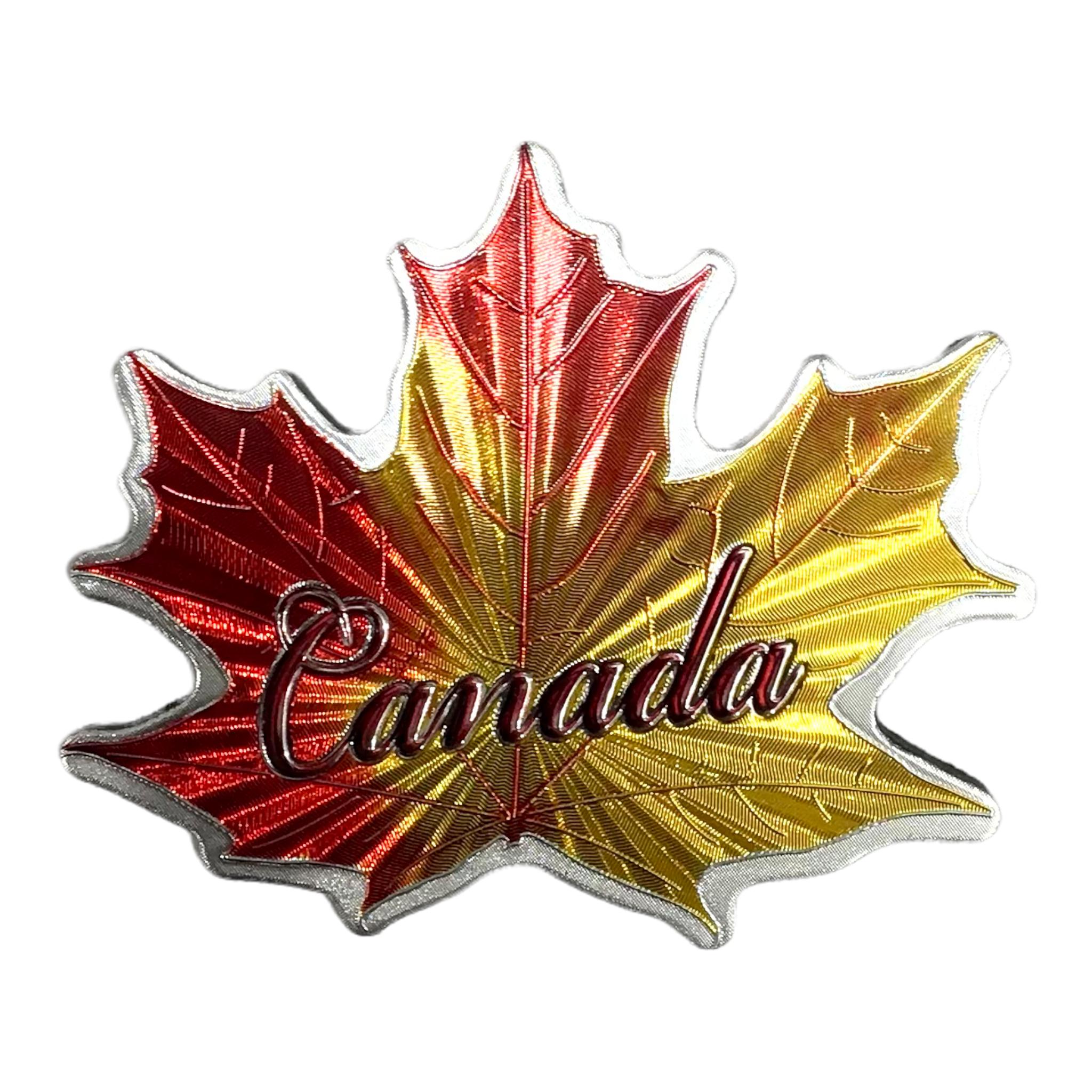 Canada Maple Leaf Foil Magnet