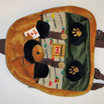 Canada Montreal Black Bear or Off White Bear Kids Backpack Plush