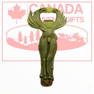 Canada Moose 3D Metal Bottle Opener - Canadian Souvenir Gift