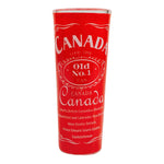 Canada Old No.1 Shot Glass, Tequila Shooter, Tall Heavy Base Frosty Glass, Mezcal Vodka and Liquor Mini Cups, 2 oz.