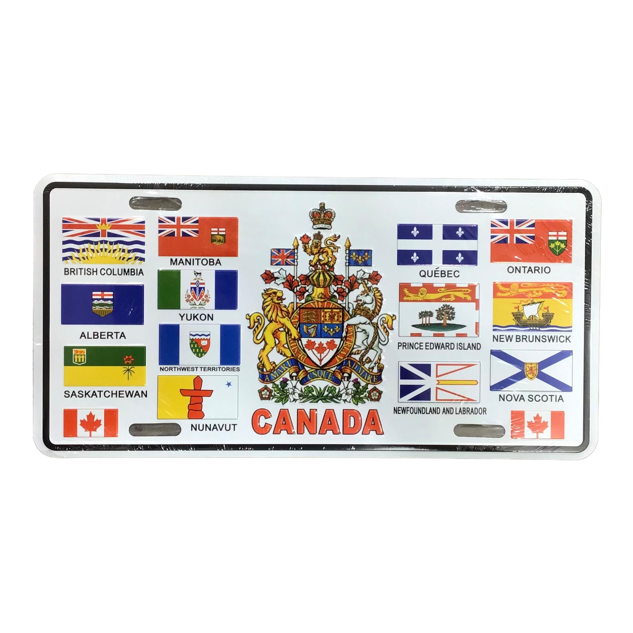 Canada Provincial Flags Customized Quebec Car Plaque Size Novelty Souv