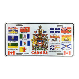 Canada Provincial Flags Customized Quebec Car Plaque Size Novelty Souvenir Gift Plate