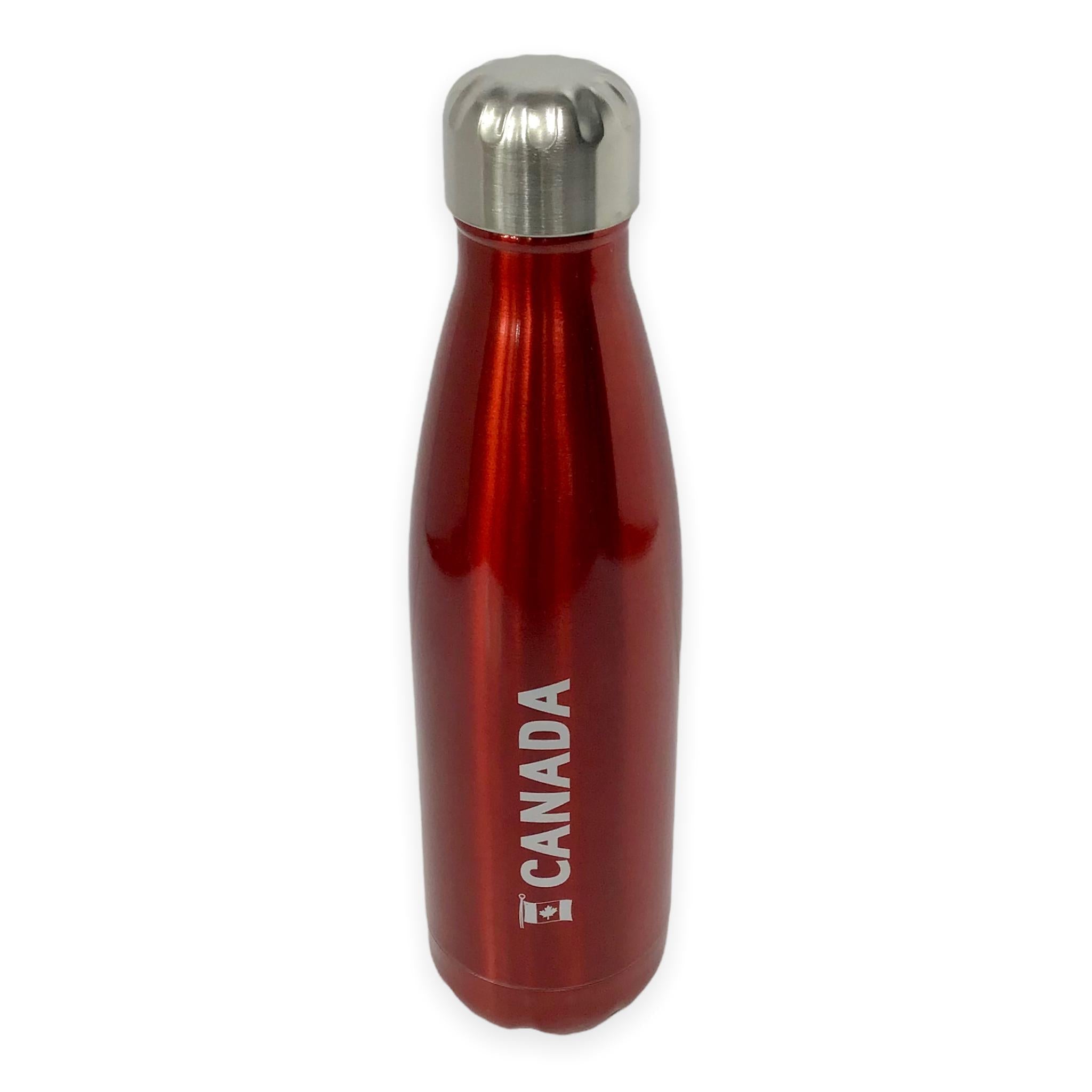 Canada Red Stainless Metal Water Bottle 500 ML | Insulated Water Bottle for Hot and Cold Drinks