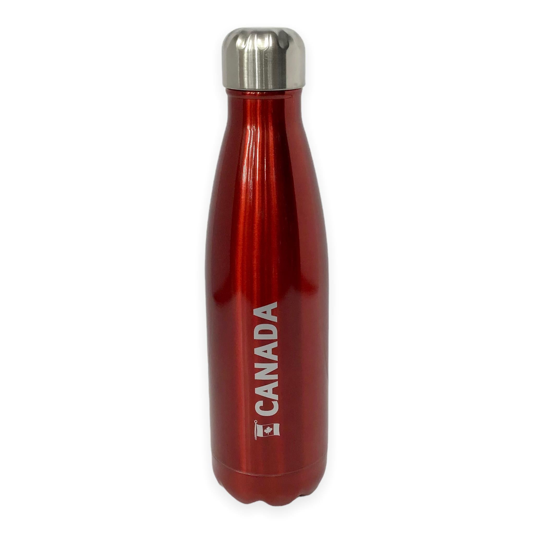 Canada Red Stainless Metal Water Bottle 500 ML | Insulated Water Bottle for Hot and Cold Drinks
