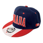 Canada Red White Navy Baseball Cap - Embroidery Canada Hat - Canadian Flag Themed