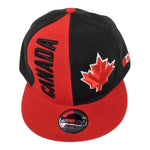 Canada Red and Black Baseball Cap - Embroidery Canada Hat - Canadian Red Maple Leaf
