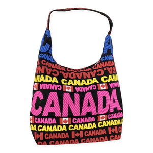 Canada Travel Tote Shoulder Bag | Tote Bag with Zipper and Shoulder Strap | Large Size Grocery Shopping Bag | Girls Shoulder Bag, Beach Bag, Hand Bag