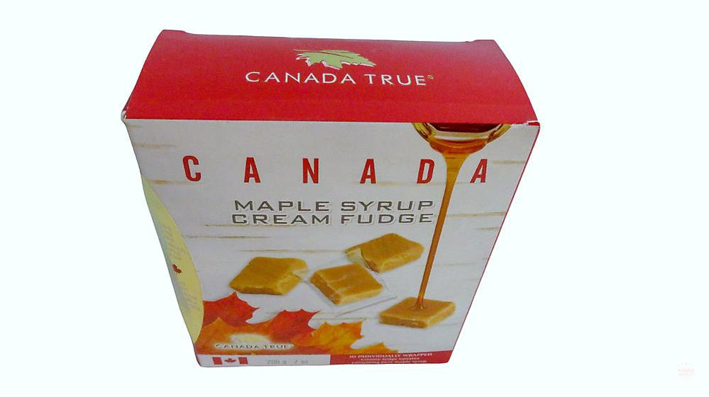 Canadian Fudge Canada True Maple Cream Fudge ( 1 Box of 200g - 10 Individually Wrappe