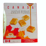 Canada True Maple Cream Fudge ( 1 Box of 200g - 10 Individually Wrapped Creamy Fudged Squares ) Made of Canada's Pure Maple Syrup