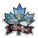 Canada Vintage maple leaf shaped souvenir magnet
