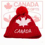 Canada Winter Toque Hat with Pom-Pom Unisex Adult Super Soft - Designed in Canada