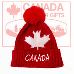 Canada Winter Toque Hat with Pom-Pom Unisex Adult Super Soft - Designed in Canada