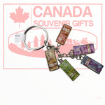 Canadian Dollar Bills Keychain - Souvenir Canada