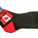 Canadian Flag Unisex Men Women Casual Low Cut Socks Canadian Souvenir Collection with Red and Black