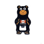 Ouvre-bouteille à aimant pour réfrigérateur Souvenir Bear du Canada