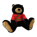 Canadian RCMP Big Foot Black Bear Plush, Stuffed Animal 14” Plush Toy
