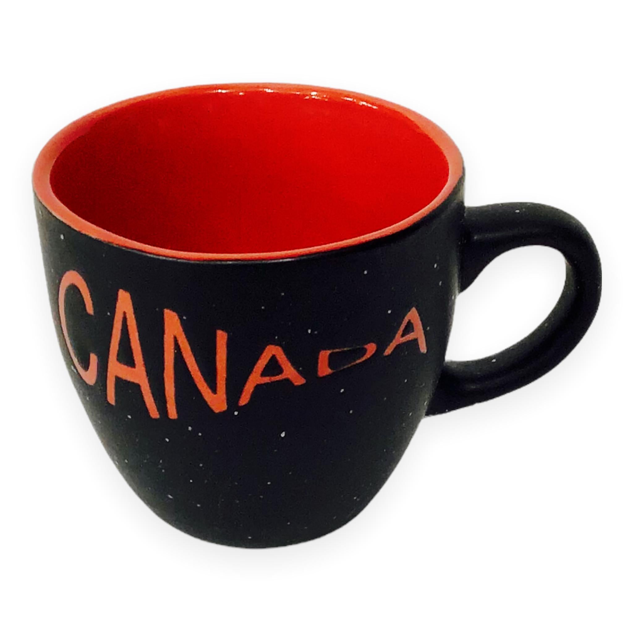 Espresso Cup Canada Red and Black 3oz Mug