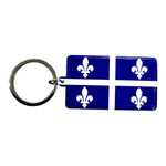 Keychain Double Sided - Tabarnak Theme and Quebec Flag Key Ring