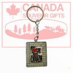 Keychain - With Love From Canada Key Holder - Charming Key Rind | Cadeau Souvenir Montreal