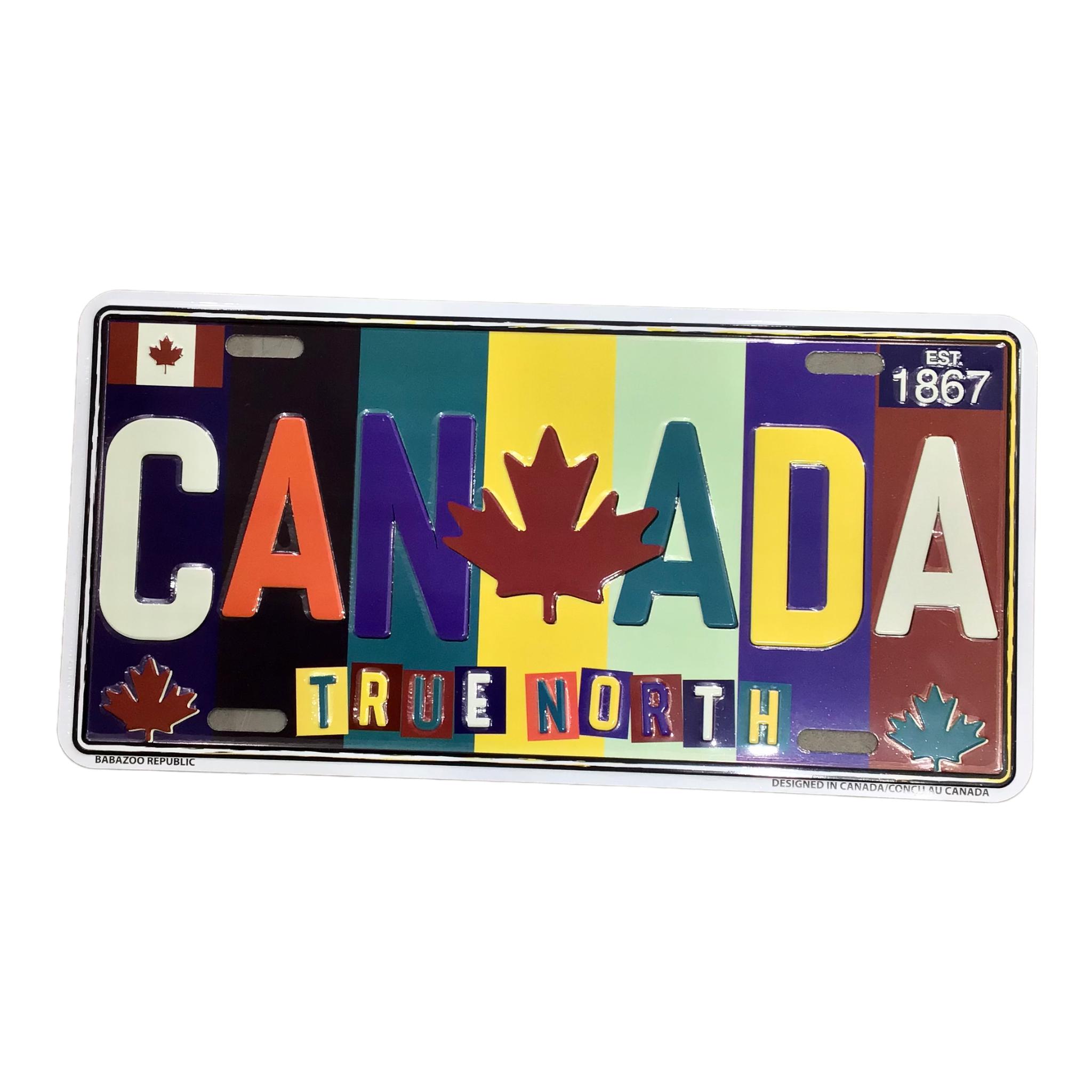 MONTRÉAL CANADA Customized Quebec Car Plaque Size Novelty Souvenir Gift Plate Multi-Colours