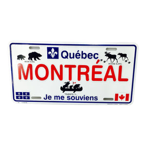 MONTRÉAL Customized Quebec Car Plaque Size Novelty Souvenir Gift Plate