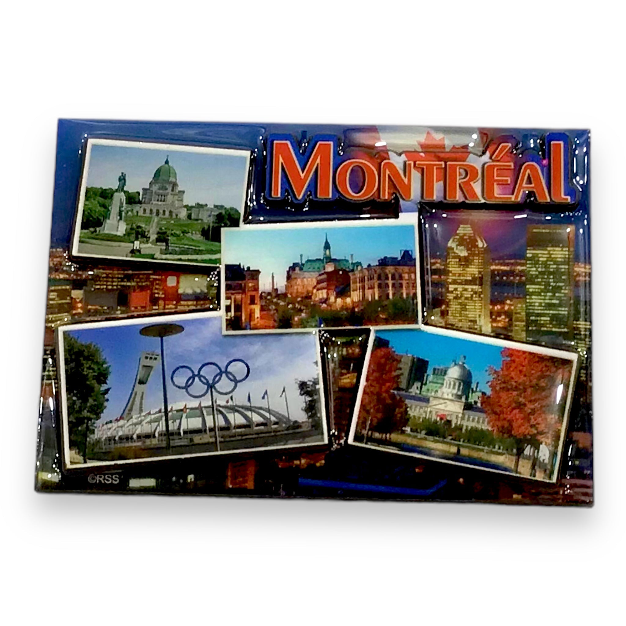 MONTREAL SNAPSHOT GLOSSY MAGNET 3.5x2.5 SCENIC VINTAGE