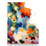 Maple Leaf Digital Print Scarf 36x72 inches